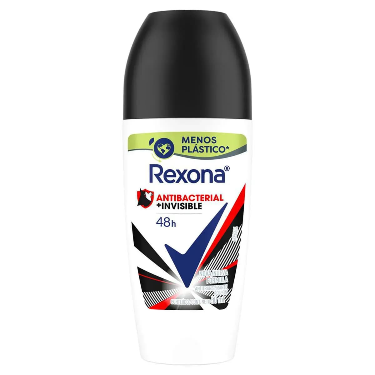 Imagem de Desodorante Antitranspirante Roll-On Rexona Women Antibacterial + Invisible 48h 50ml