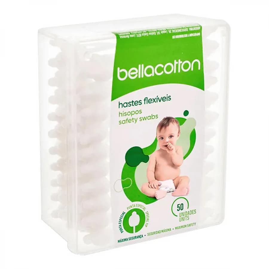 Imagem de Hastes Flexiveis Bella Cotton Com 50 Unidades Baby