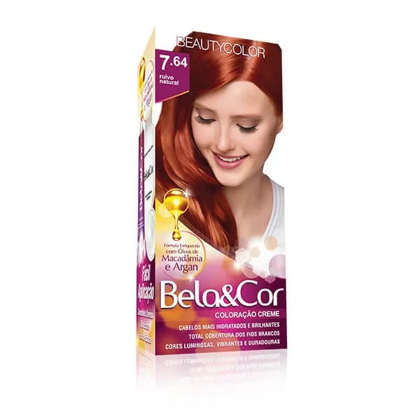Imagem de TINT BELA&COR CR 76 44 RUIVO NATURAL